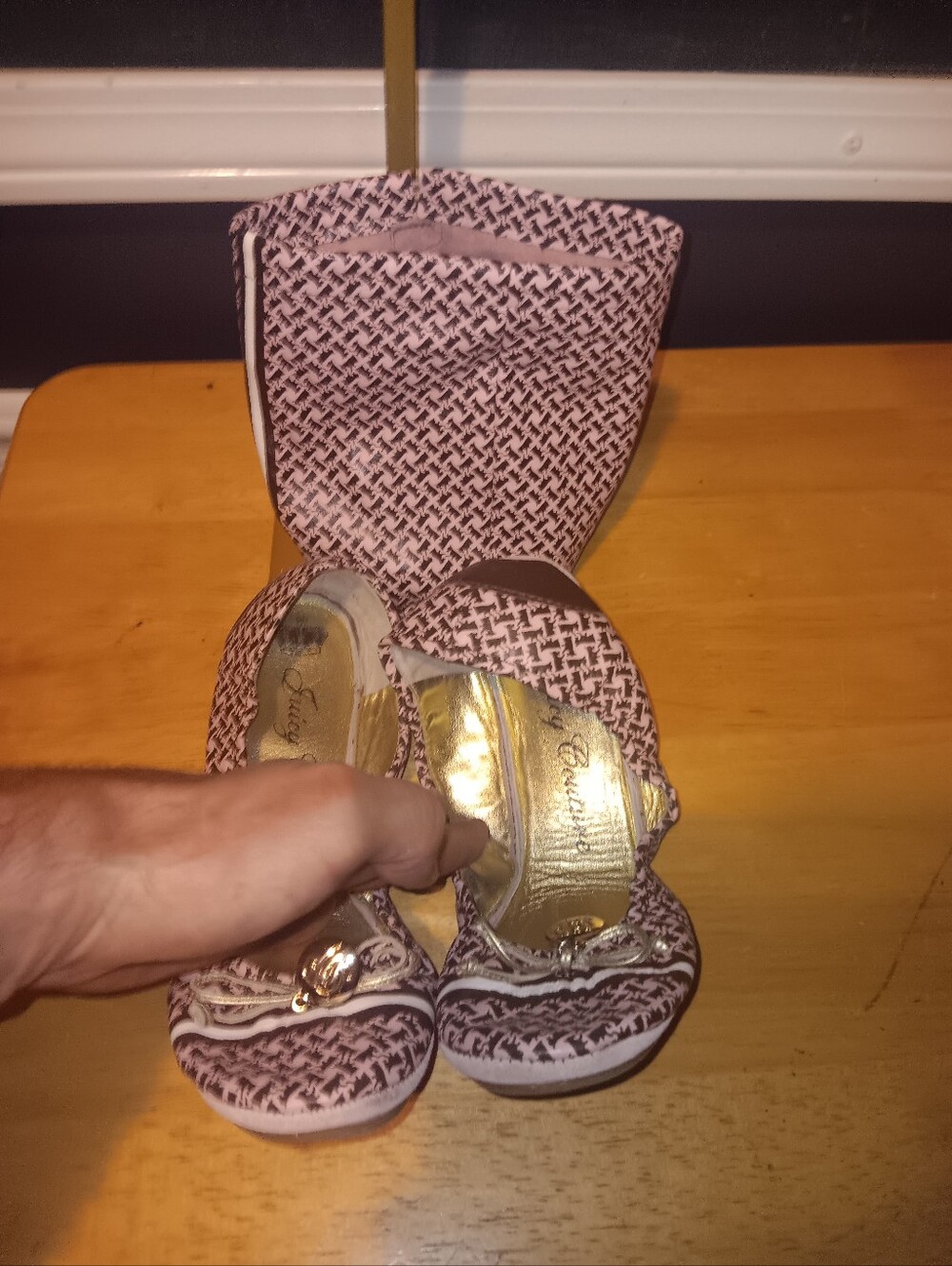 Juicy Couture Vintage Y2k Scottie Ballet Flats   Size 9 With Pouch